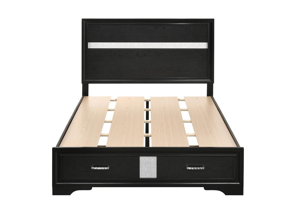 Miranda Full Storage Bed Black - 206361F - Luna Furniture - Dallas Store