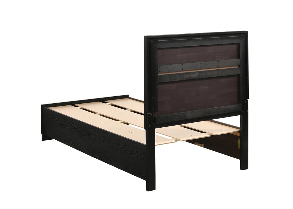 Miranda Twin Storage Bed Black - 206361T - Luna Furniture - Dallas Store