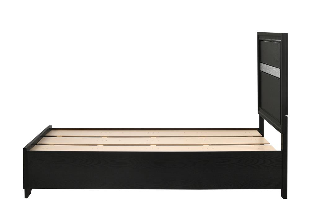 Miranda Twin Storage Bed Black - 206361T - Luna Furniture - Dallas Store
