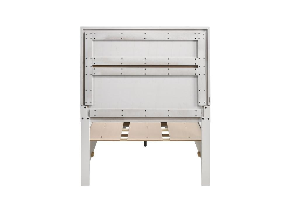 Miranda Twin Storage Bed White - 205111T - Luna Furniture - Dallas Store