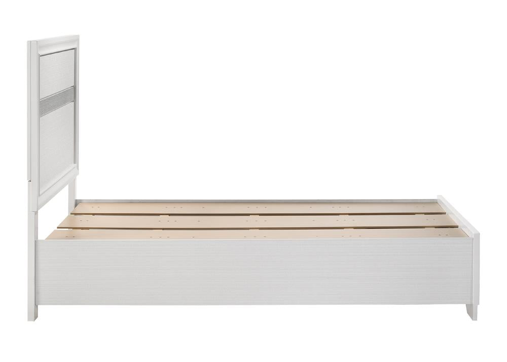 Miranda Twin Storage Bed White - 205111T - Luna Furniture - Dallas Store