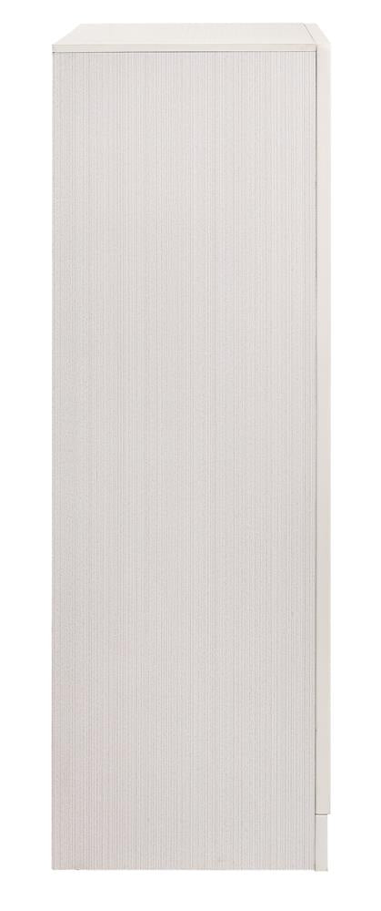 Miranda White/Rhinestone 5-Drawer Chest - 205115 - Luna Furniture - Dallas Store