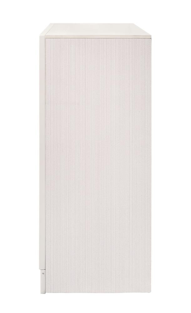 Miranda White/Rhinestone 7-Drawer Dresser - 205113 - Luna Furniture - Dallas Store