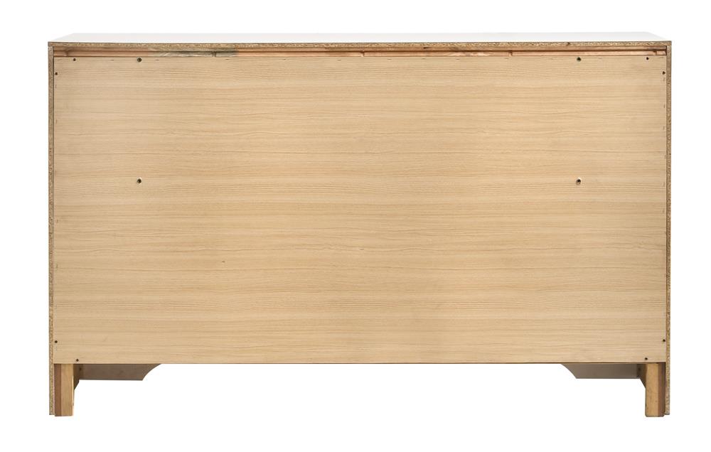 Miranda White/Rhinestone 7-Drawer Dresser - 205113 - Luna Furniture - Dallas Store