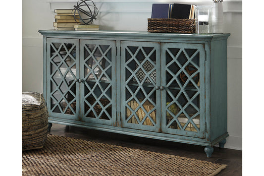 Mirimyn Antique Teal Accent Cabinet - T505-762 - Luna Furniture - Dallas Store