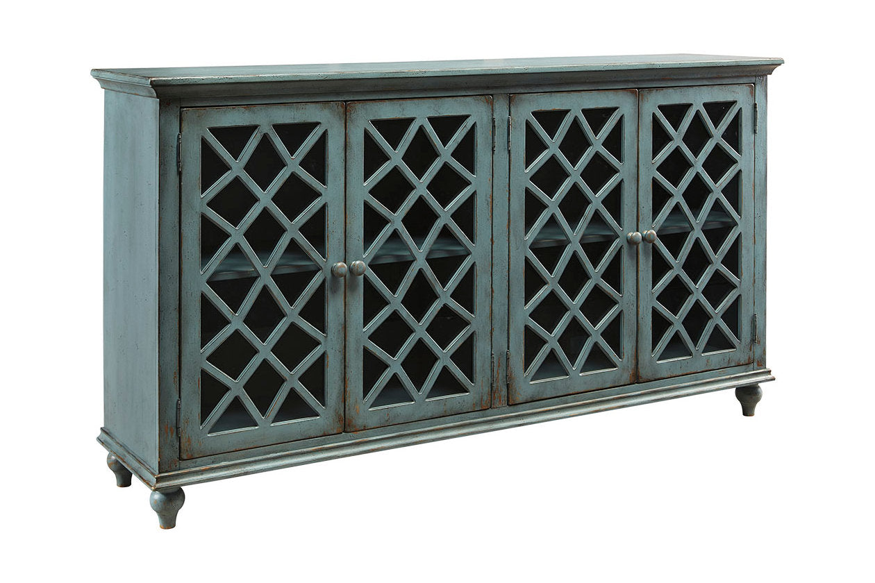 Mirimyn Antique Teal Accent Cabinet - T505-762 - Luna Furniture - Dallas Store