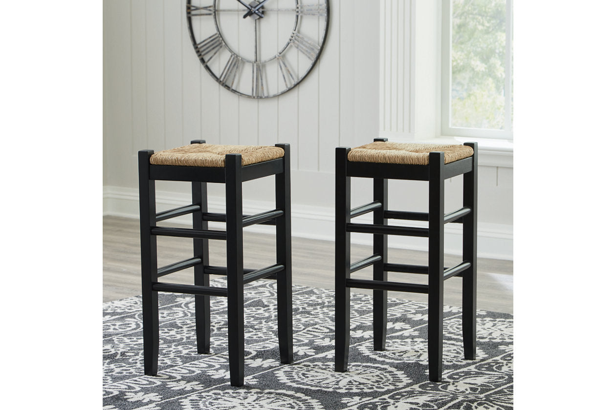 Mirimyn Black Bar Height Barstool, Set of 2 - D508-130 - Luna Furniture - Dallas Store