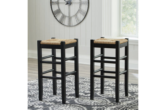Mirimyn Black Bar Height Barstool, Set of 2 - D508-130 - Luna Furniture - Dallas Store