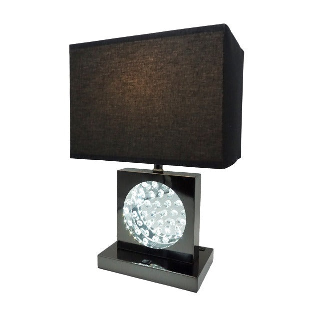 Monica Black Nickel Table Lamp - 6289T-BN - Luna Furniture - Dallas Store