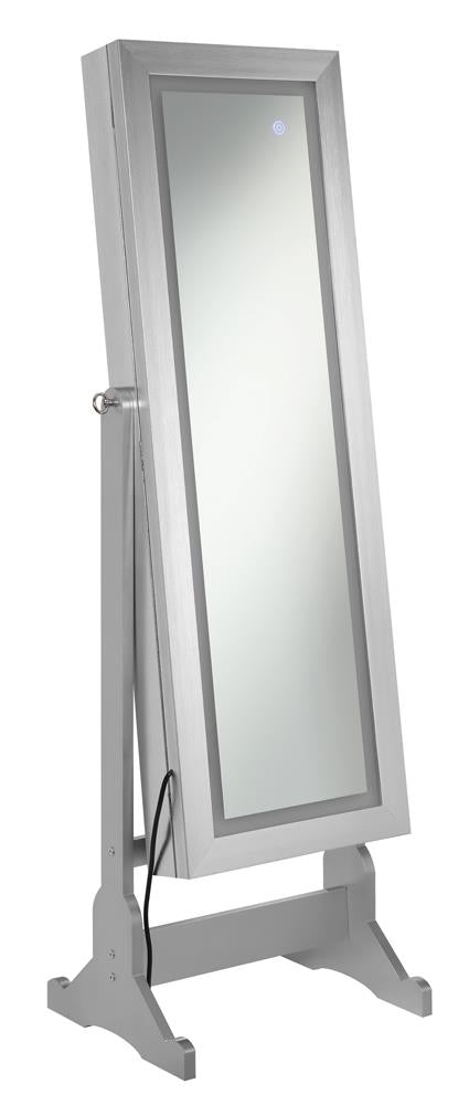 Moore Silver Jewelry Cheval Mirror - 951017 - Luna Furniture - Dallas Store