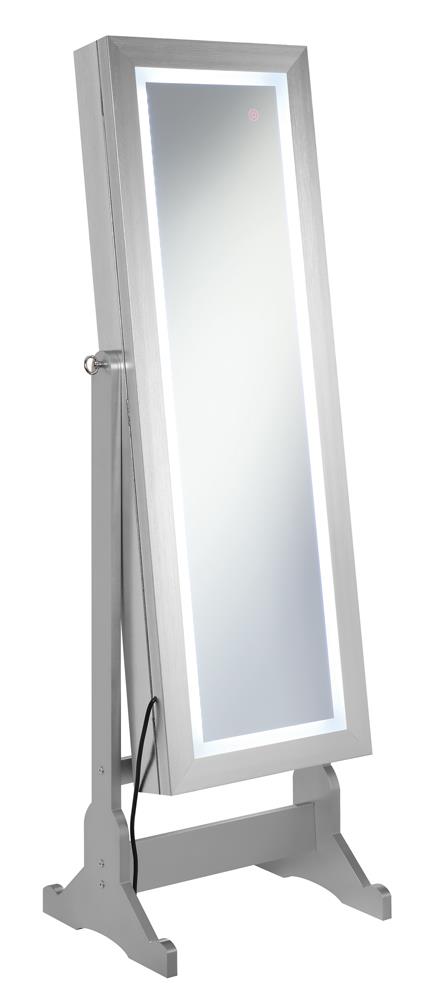 Moore Silver Jewelry Cheval Mirror - 951017 - Luna Furniture - Dallas Store