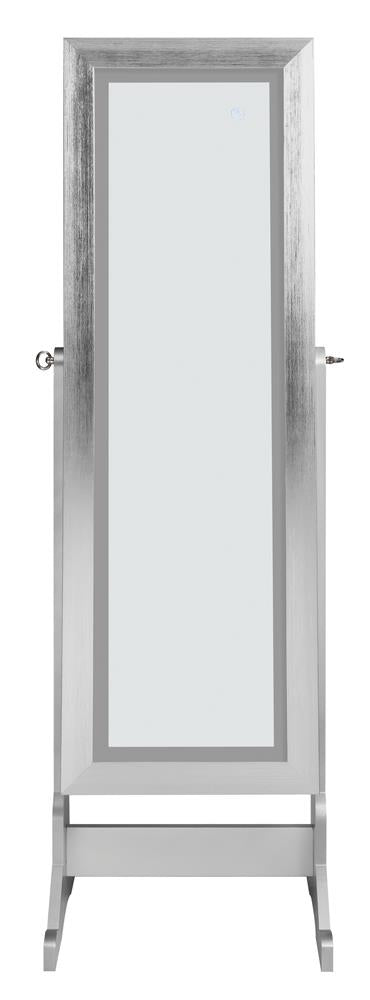 Moore Silver Jewelry Cheval Mirror - 951017 - Luna Furniture - Dallas Store