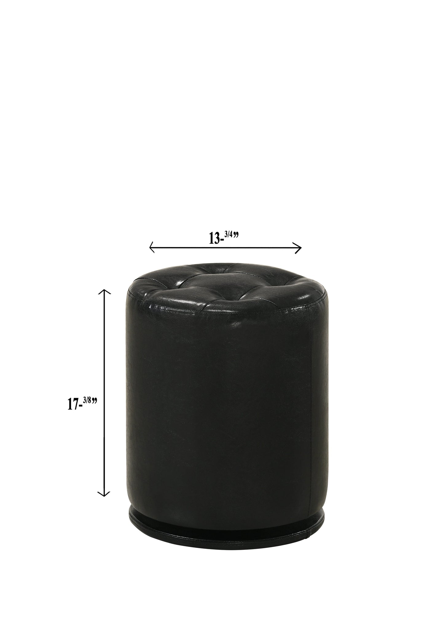 Morgan Black Round Swivel Stool - B4851BK-93 - Luna Furniture - Dallas Store