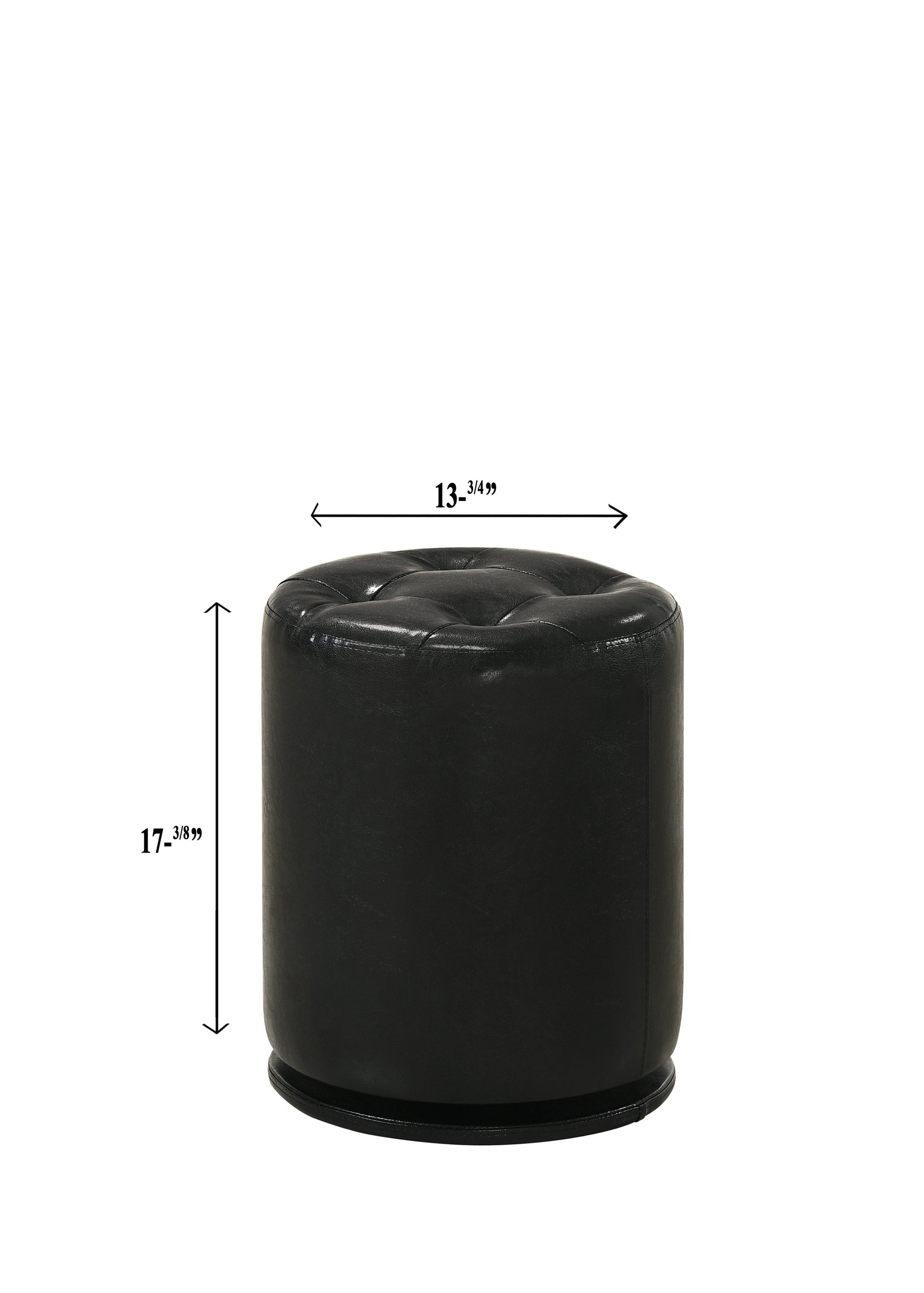 Morgan Black Round Swivel Stool - B4851BK-93 - Luna Furniture - Dallas Store