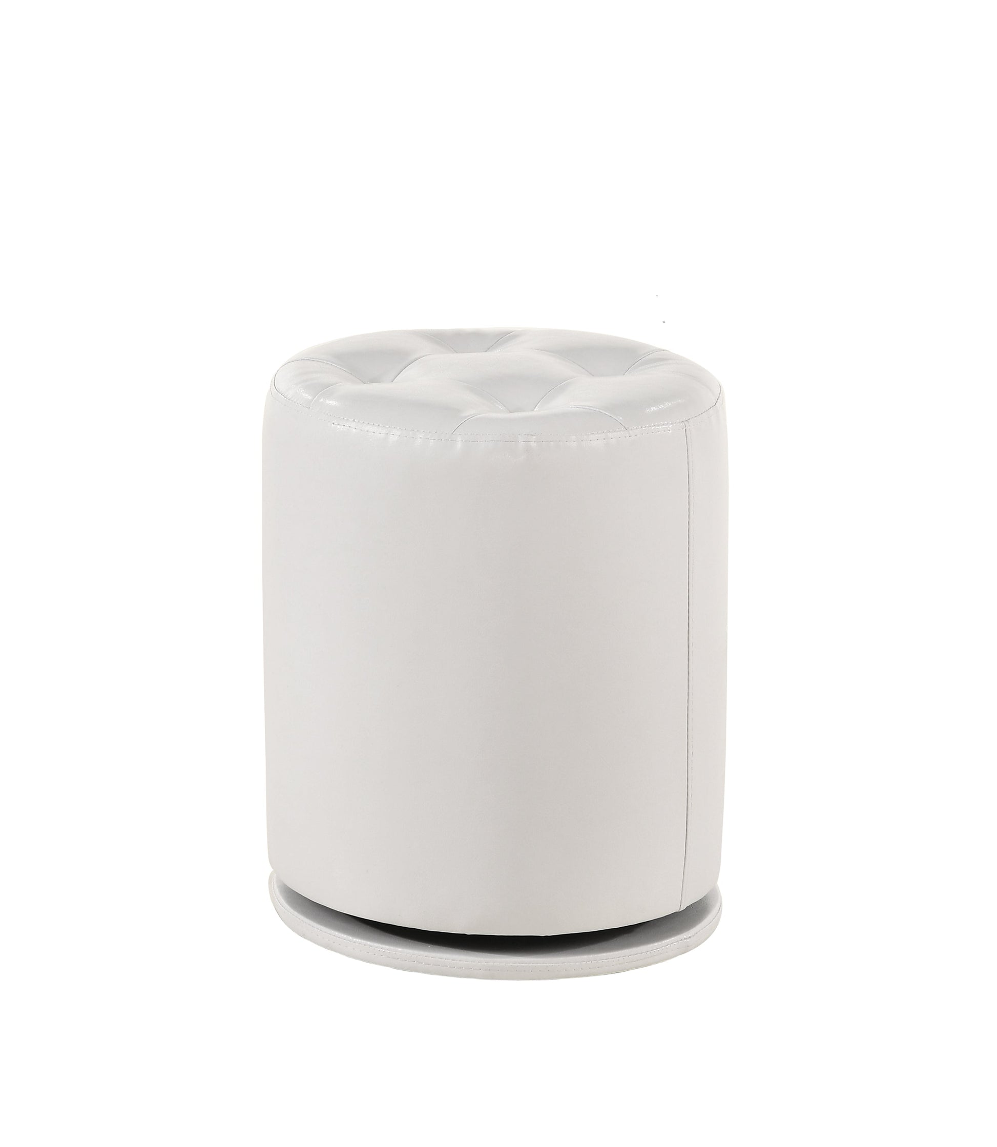 Morgan White Round Swivel Stool - B4851WH-93 - Luna Furniture - Dallas Store
