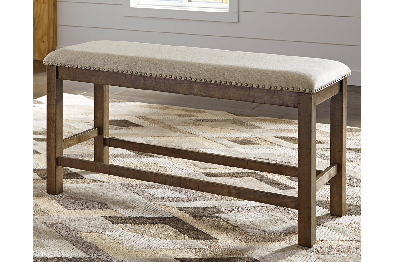 Moriville Beige Counter Height Bench - D631-09 - Luna Furniture - Dallas Store