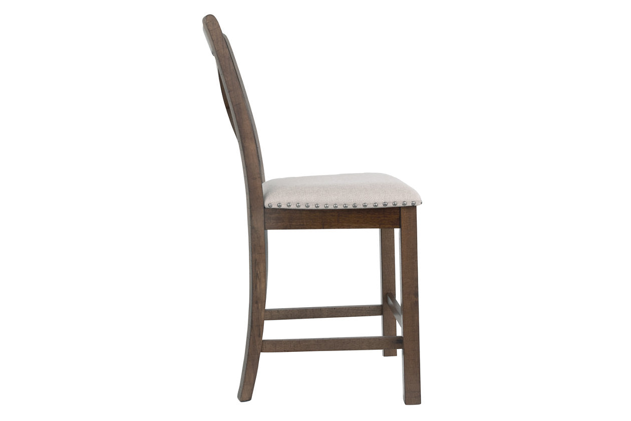Moriville Beige Counter Height Chairs, Set of 2 - D631-124 - Luna Furniture - Dallas Store