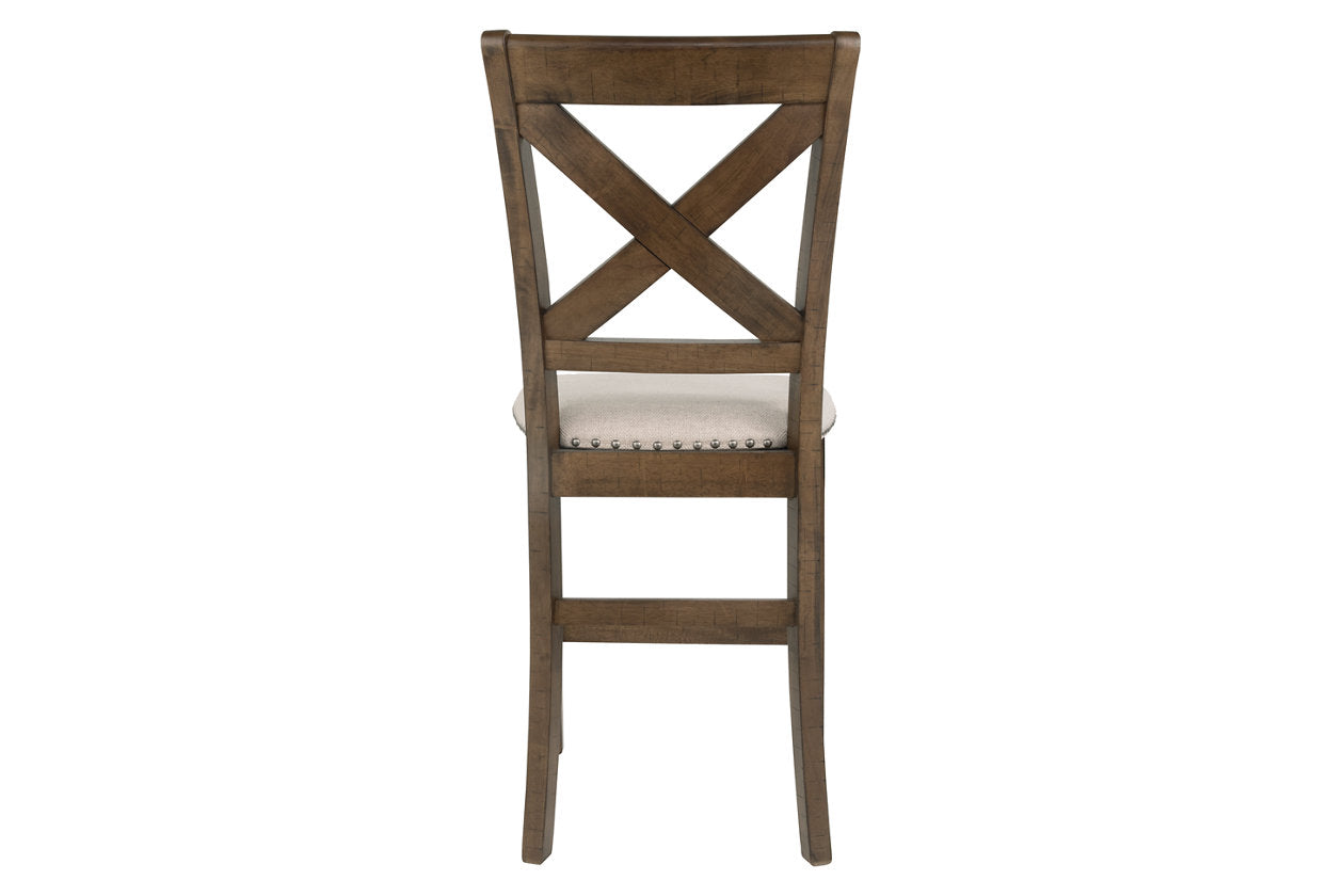 Moriville Beige Counter Height Chairs, Set of 2 - D631-124 - Luna Furniture - Dallas Store