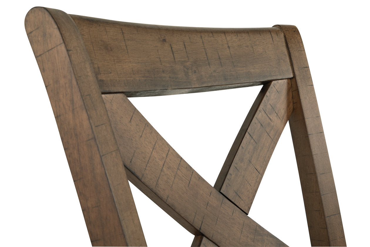 Moriville Beige Counter Height Chairs, Set of 2 - D631-124 - Luna Furniture - Dallas Store