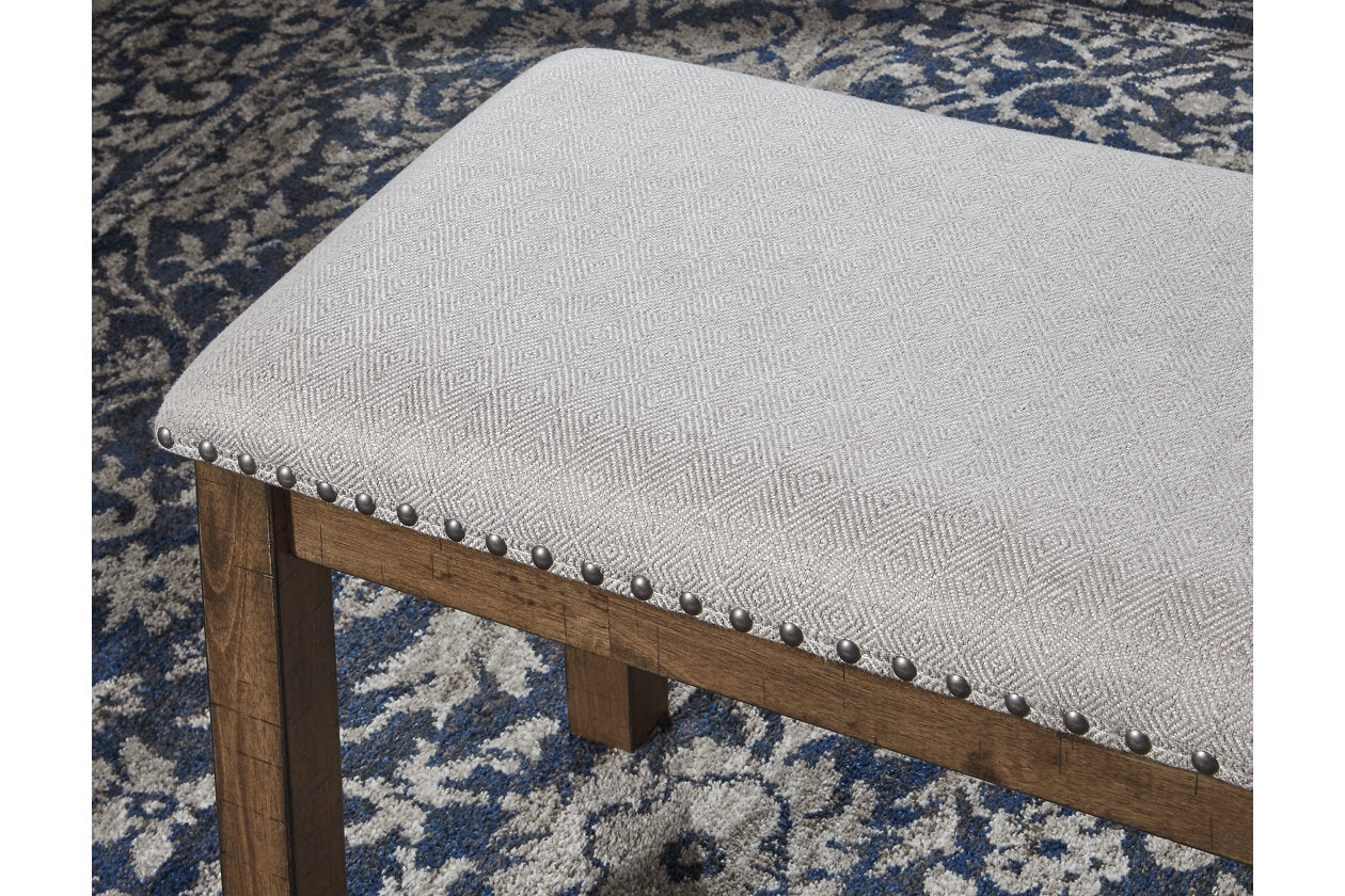 Moriville Beige Dining Bench - D631-00 - Luna Furniture - Dallas Store