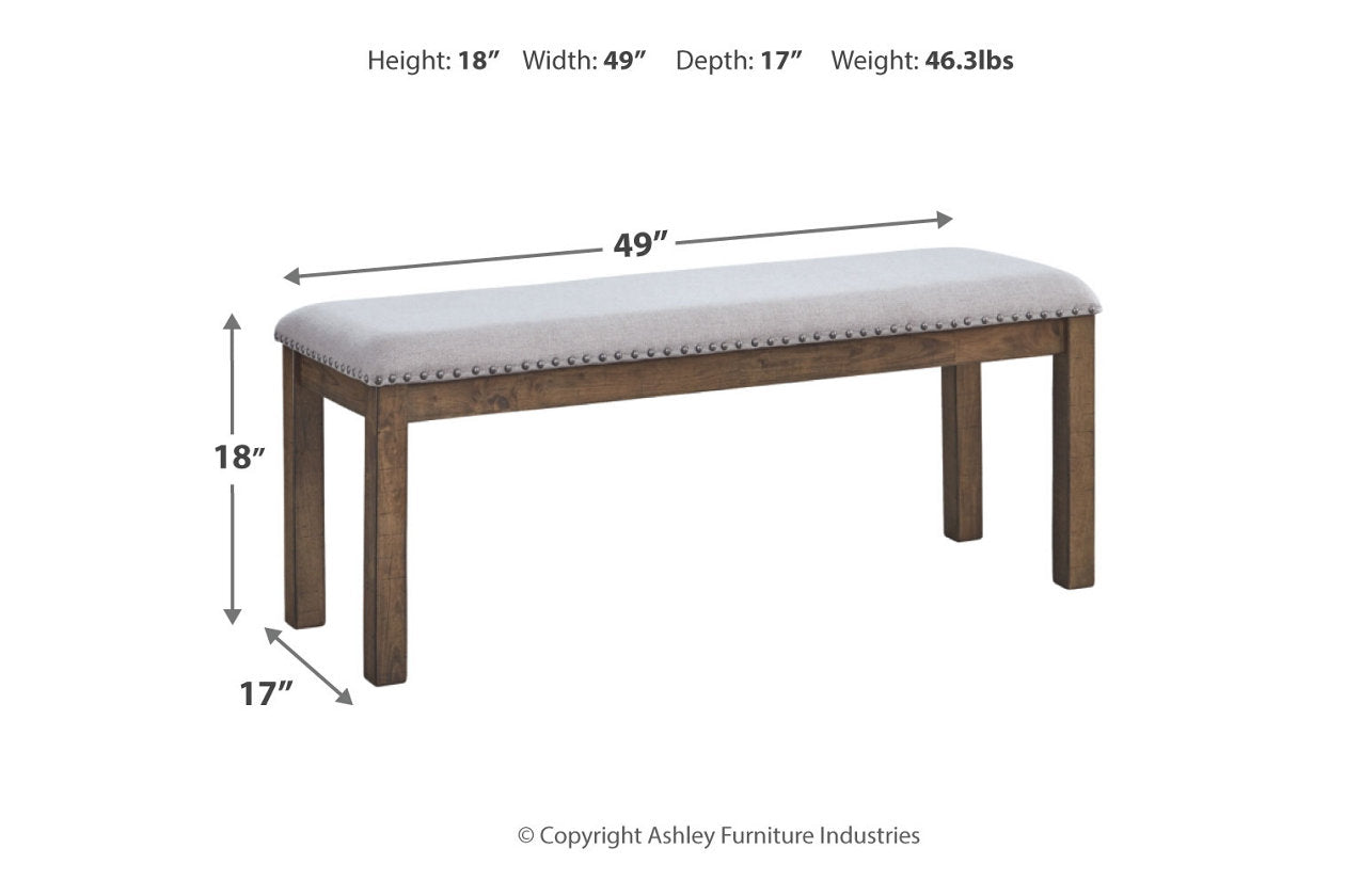 Moriville Beige Dining Bench - D631-00 - Luna Furniture - Dallas Store