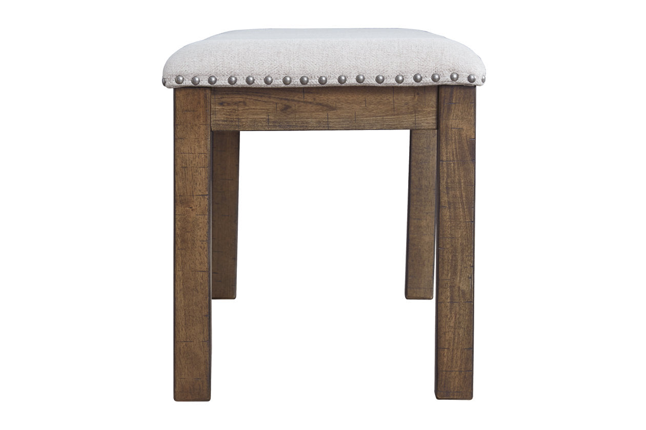 Moriville Beige Dining Bench - D631-00 - Luna Furniture - Dallas Store