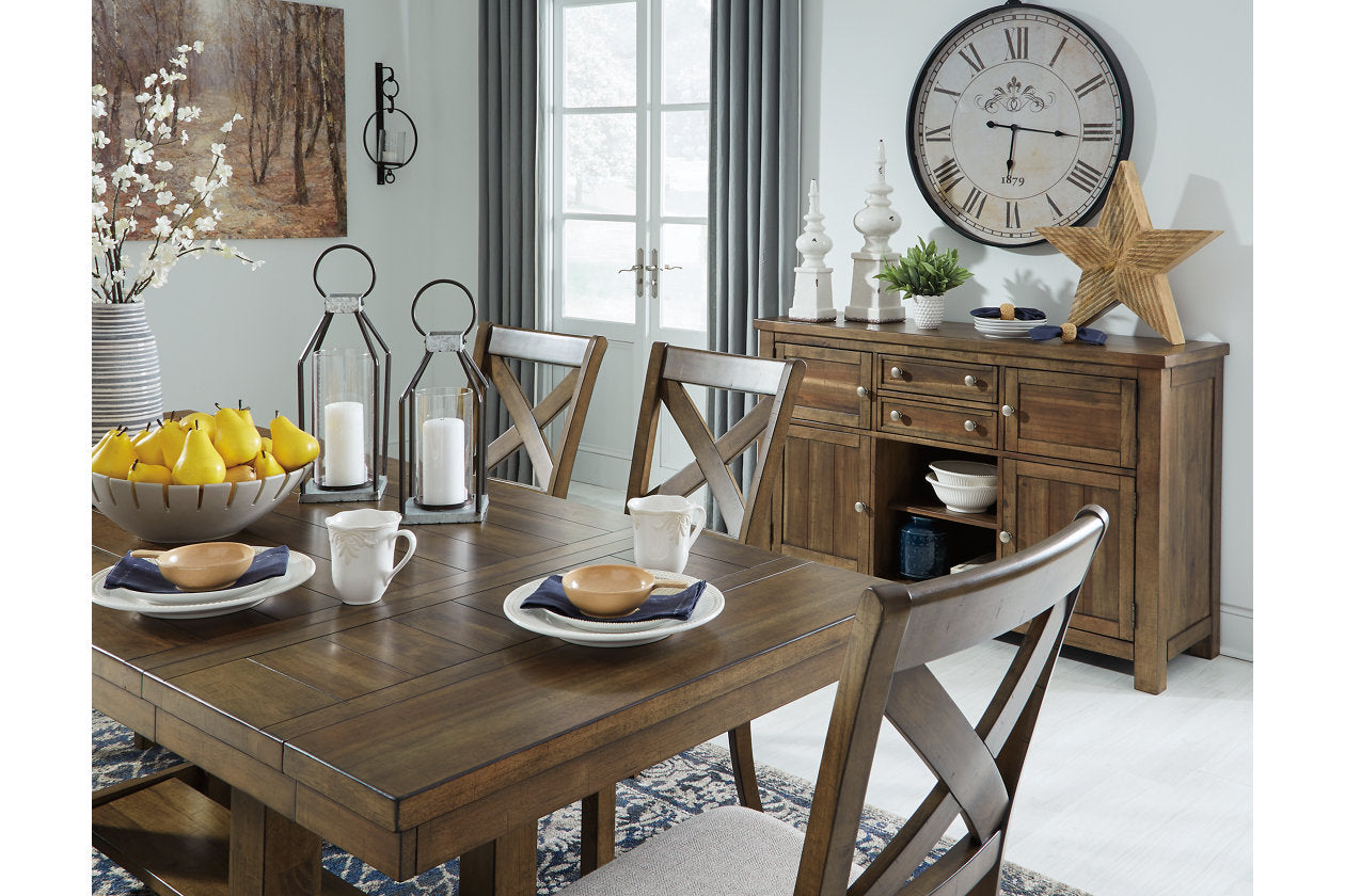 Moriville Grayish Brown Dining Extension Table - D631-45 - Luna Furniture - Dallas Store