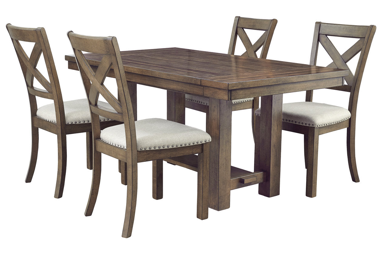 Moriville Grayish Brown Dining Extension Table - D631-45 - Luna Furniture - Dallas Store