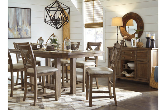 Moriville Grayish Brown Dining Server - D631-60 - Luna Furniture - Dallas Store
