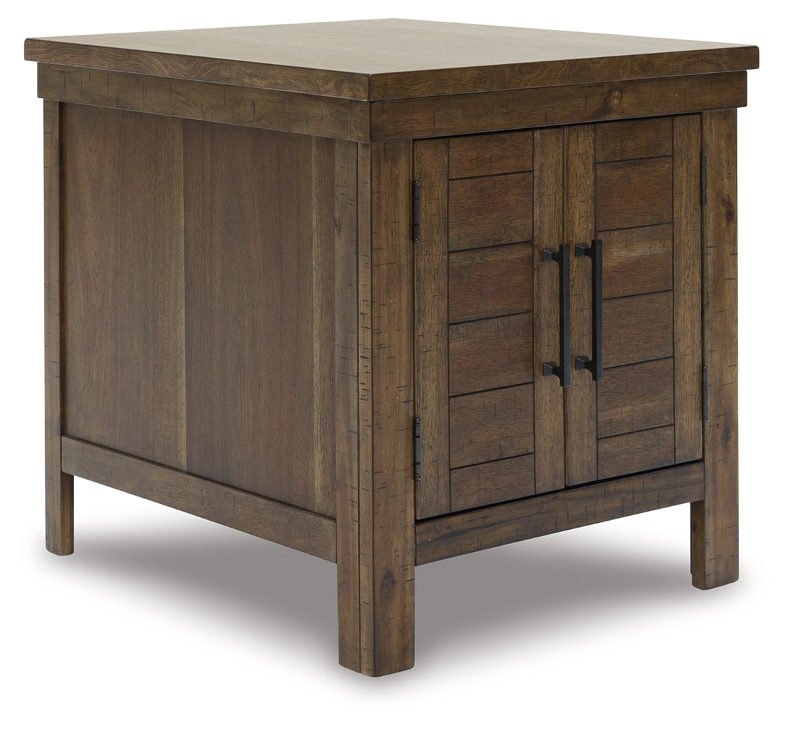 MORIVILLE Grayish Brown End Table - T731-3 - Luna Furniture - Dallas Store
