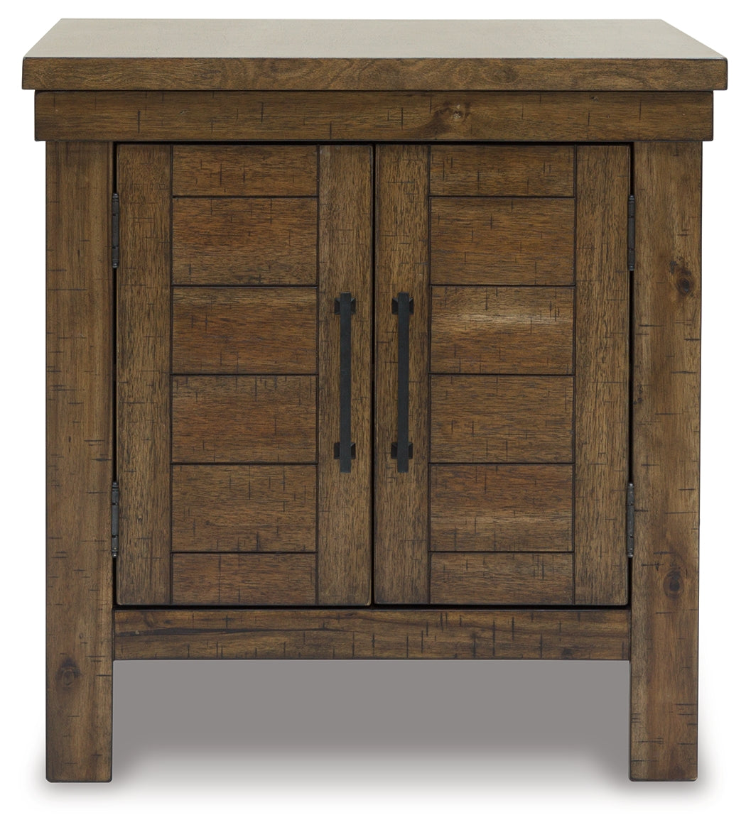 MORIVILLE Grayish Brown End Table - T731-3 - Luna Furniture - Dallas Store