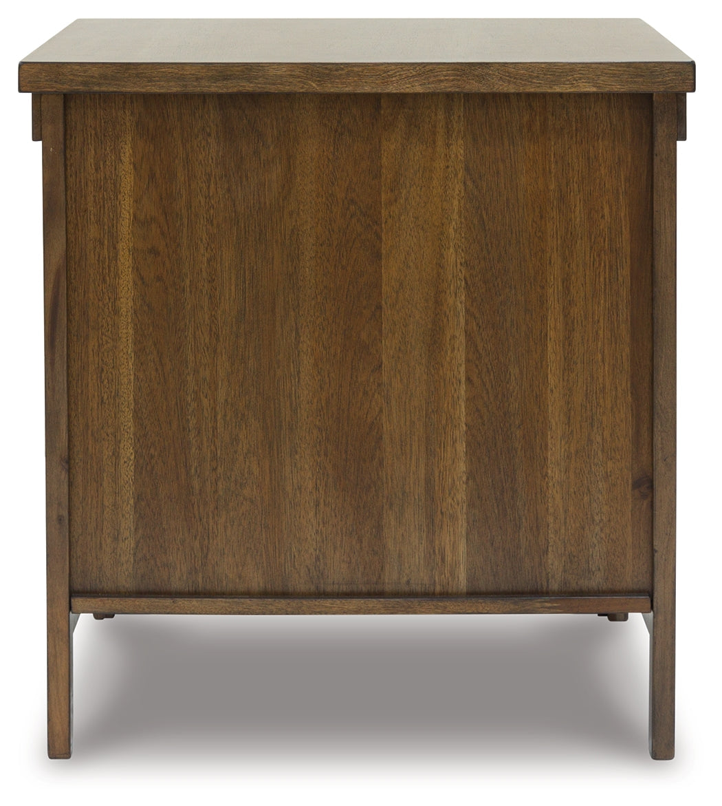 MORIVILLE Grayish Brown End Table - T731-3 - Luna Furniture - Dallas Store