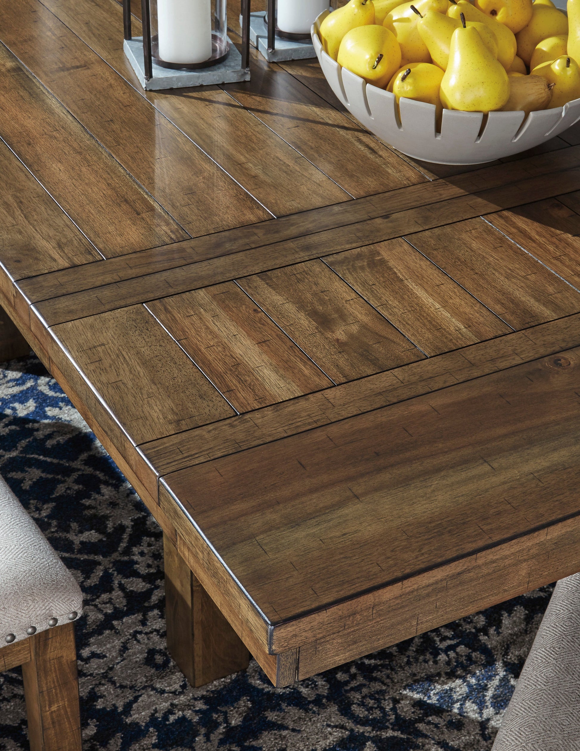 Moriville Grayish Brown Extendable Dining Set - SET | D631-45 | D631-01(2) | D631-00 - Luna Furniture - Dallas Store