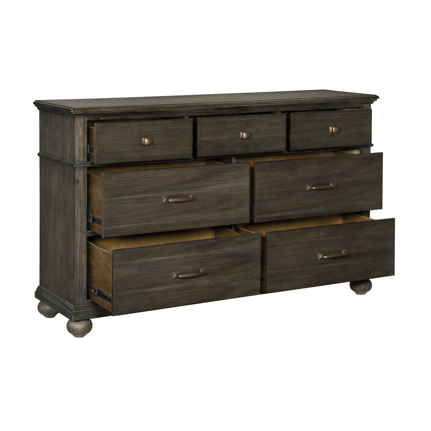 Motsinger Brown Dresser - 1400-5 - Luna Furniture - Dallas Store