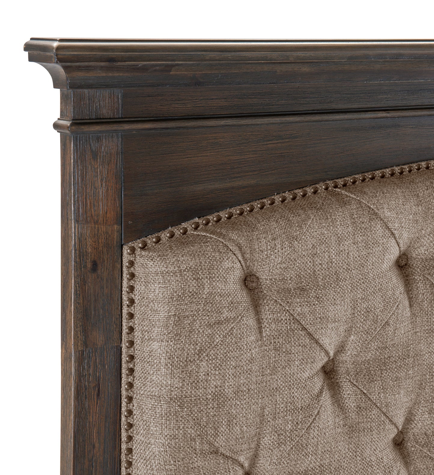 Motsinger Brown Queen Upholstered Panel Bed - SET | 1400-1 | 1400-2 | 1400-3 - Luna Furniture - Dallas Store