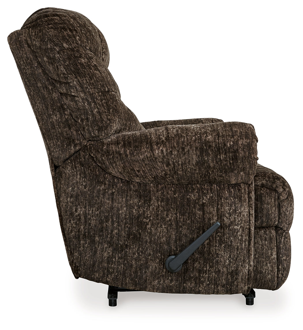 Movie Man Chocolate Recliner - 6380229 - Luna Furniture - Dallas Store