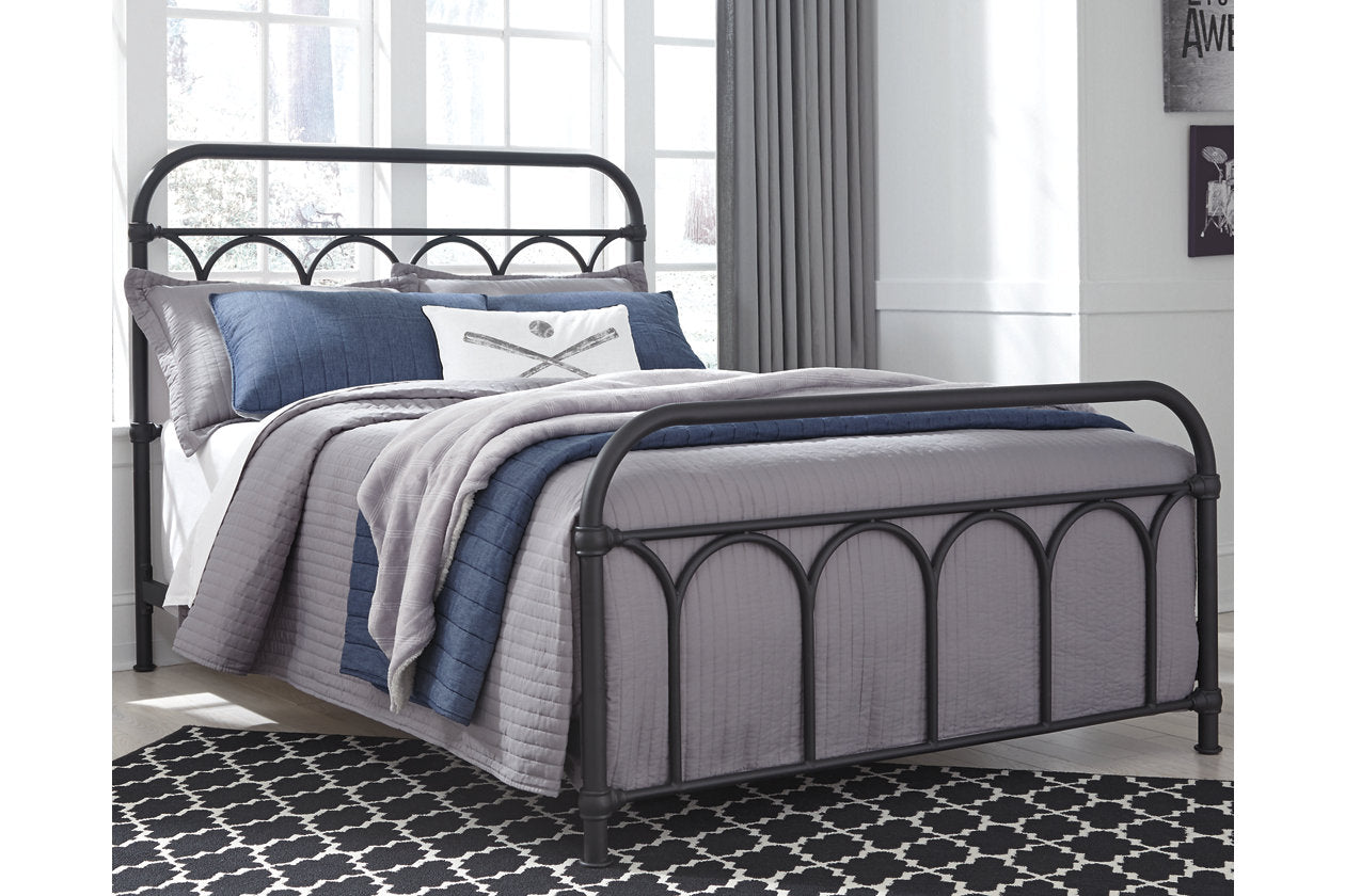 Nashburg Black Full Metal Bed - B280-672 - Luna Furniture - Dallas Store