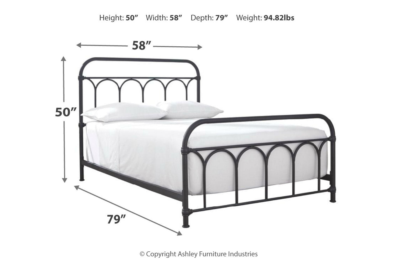 Nashburg Black Full Metal Bed - B280-672 - Luna Furniture - Dallas Store