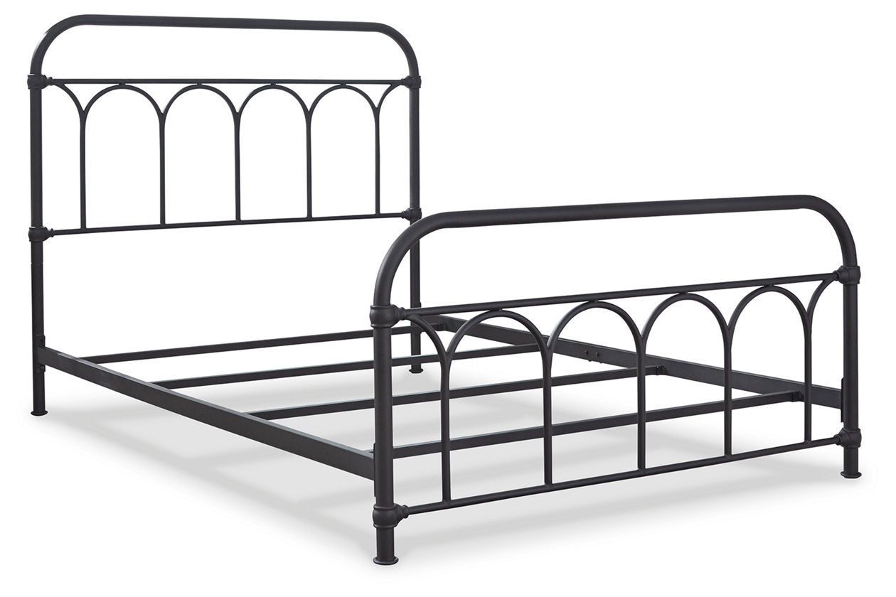 Nashburg Black Full Metal Bed - B280-672 - Luna Furniture - Dallas Store