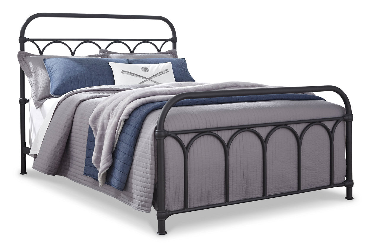 Nashburg Black Full Metal Bed - B280-672 - Luna Furniture - Dallas Store