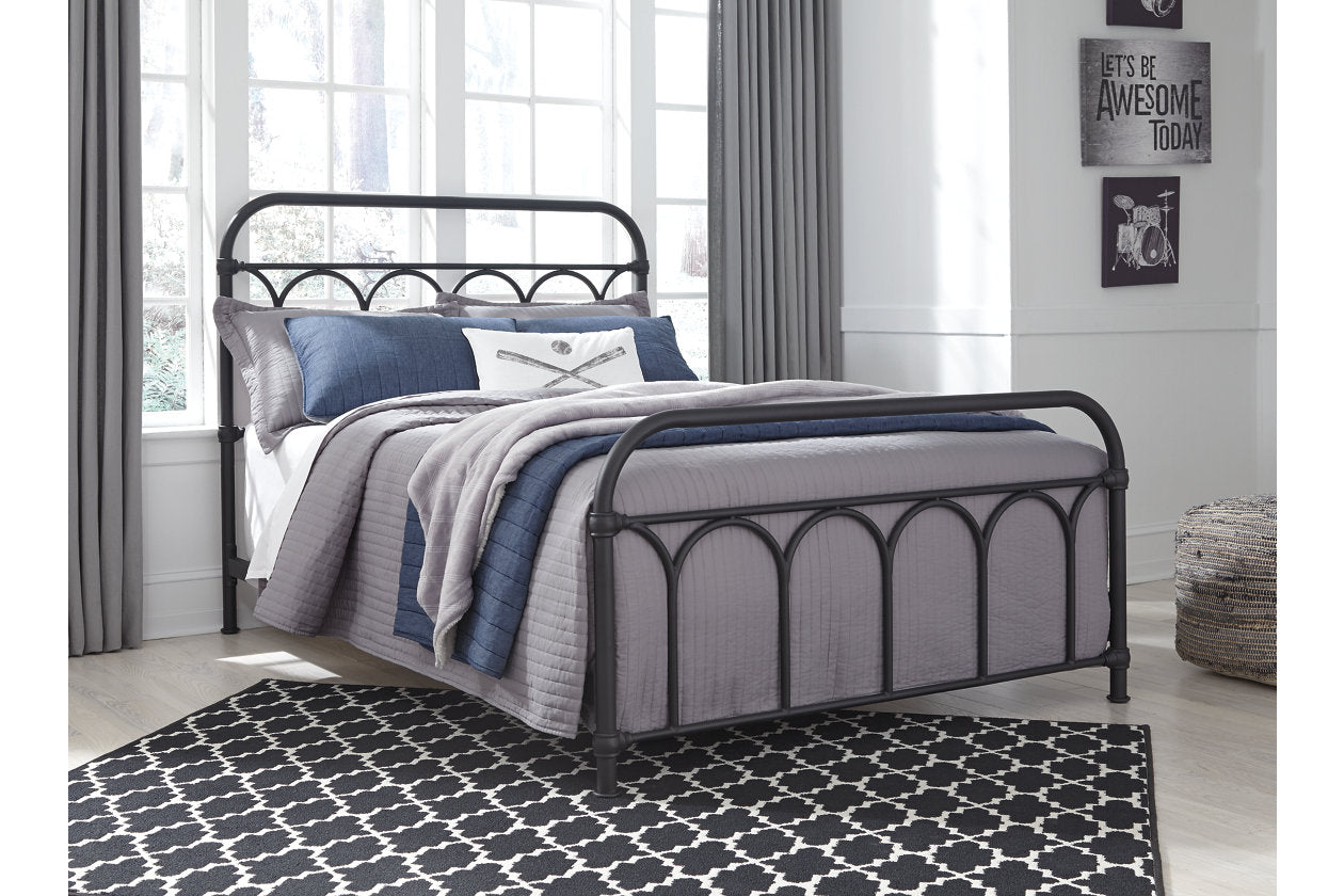 Nashburg Black Full Metal Bed - B280-672 - Luna Furniture - Dallas Store