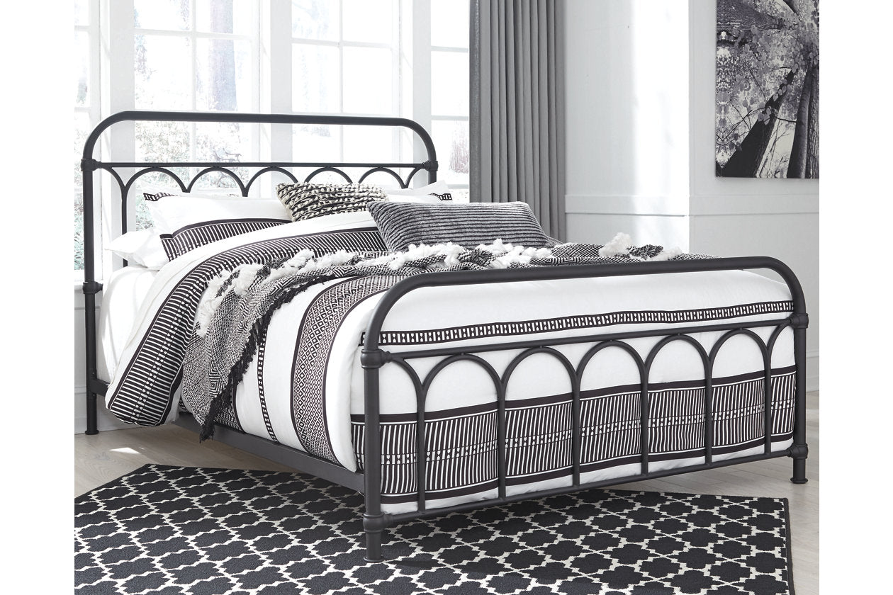 Nashburg Black Queen Metal Bed - B280-681 - Luna Furniture - Dallas Store