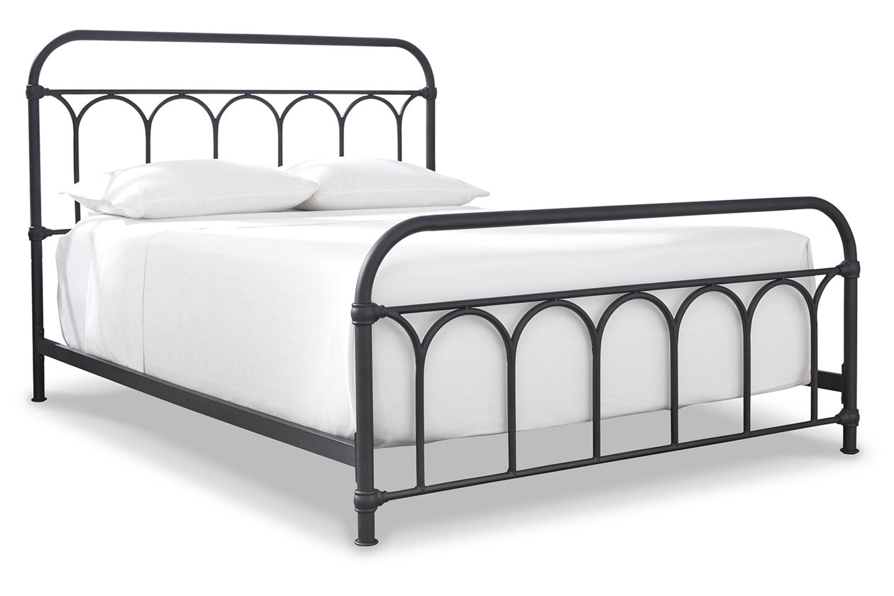 Nashburg Black Queen Metal Bed - B280-681 - Luna Furniture - Dallas Store