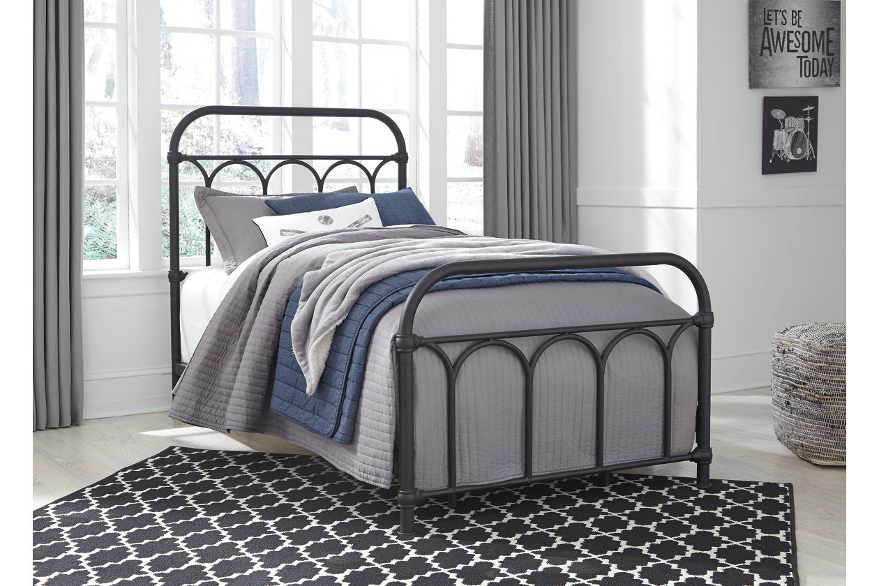 Nashburg Black Twin Metal Bed - B280-671 - Luna Furniture - Dallas Store