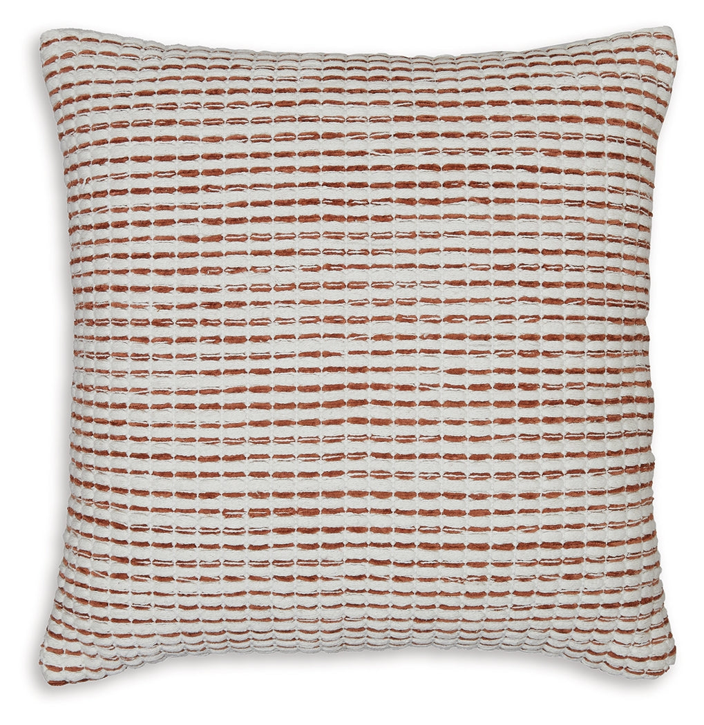 Nashlin White/Rust Pillow (Set of 4) - A1001038 - Luna Furniture - Dallas Store