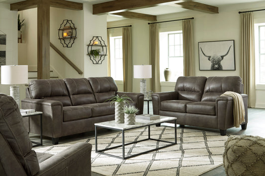 Navi Smoke Living Room Set - SET | 9400238 | 9400235 - Luna Furniture - Dallas Store