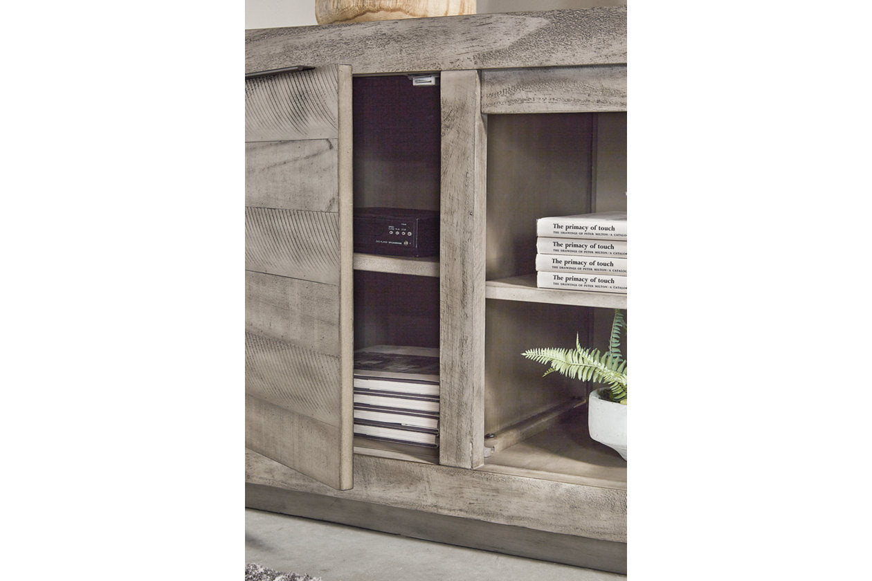 Naydell Gray 92" TV Stand - W996-78 - Luna Furniture - Dallas Store