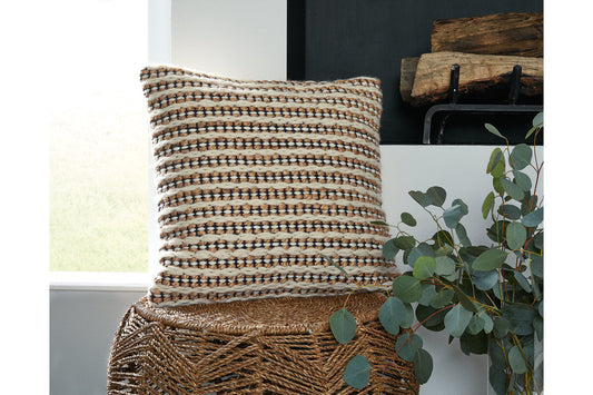 Nealington Brown/Black/White Pillow, Set of 4 - A1000929 - Luna Furniture - Dallas Store