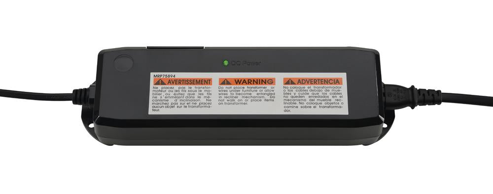 Negan Gray/Black Eastern King Adjustable Bed Base - 350132KE - Luna Furniture - Dallas Store