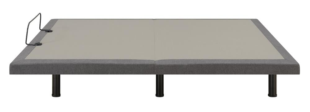 Negan Gray/Black Full Adjustable Bed Base - 350132F - Luna Furniture - Dallas Store
